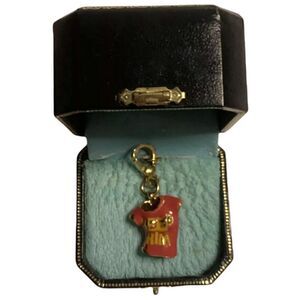 Juicy Couture Vintage Keep Him Ditch Him Tshirt Charm Enamel Pink Rare Luxury